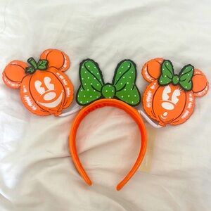 Stitch Shoppe By Loungefly Mickey & Minnie Mouse Pumpkin Balloon Ear Headband
